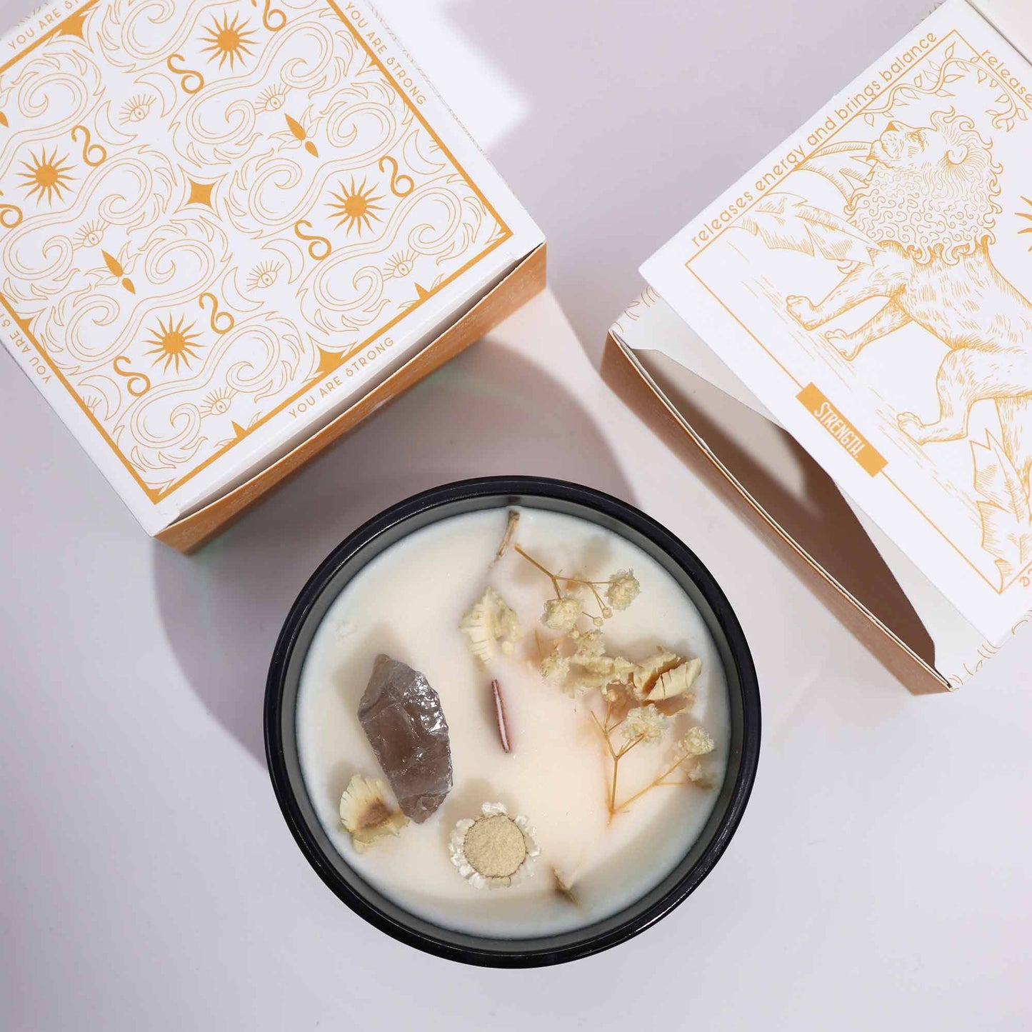 Hop Hare Crystal Magic Flower Candle – The Lion