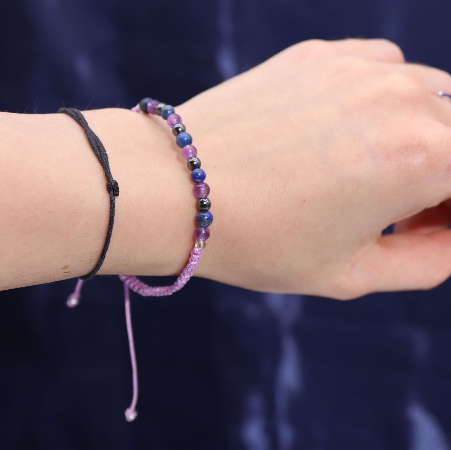 Zodiac Crystal Candle with Gemstone Bracelet – Aquarius