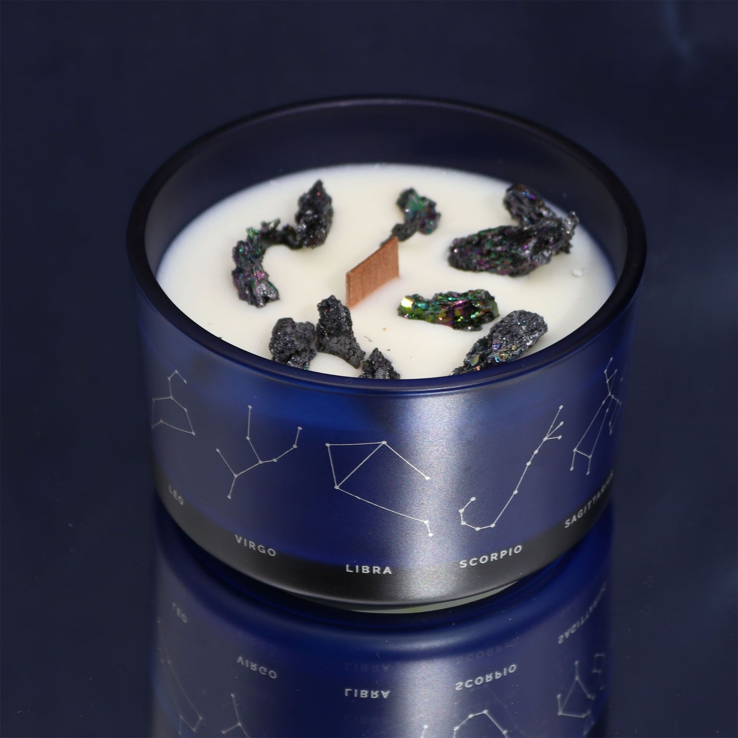 Zodiac Crystal Candle with Gemstone Bracelet – Scorpio