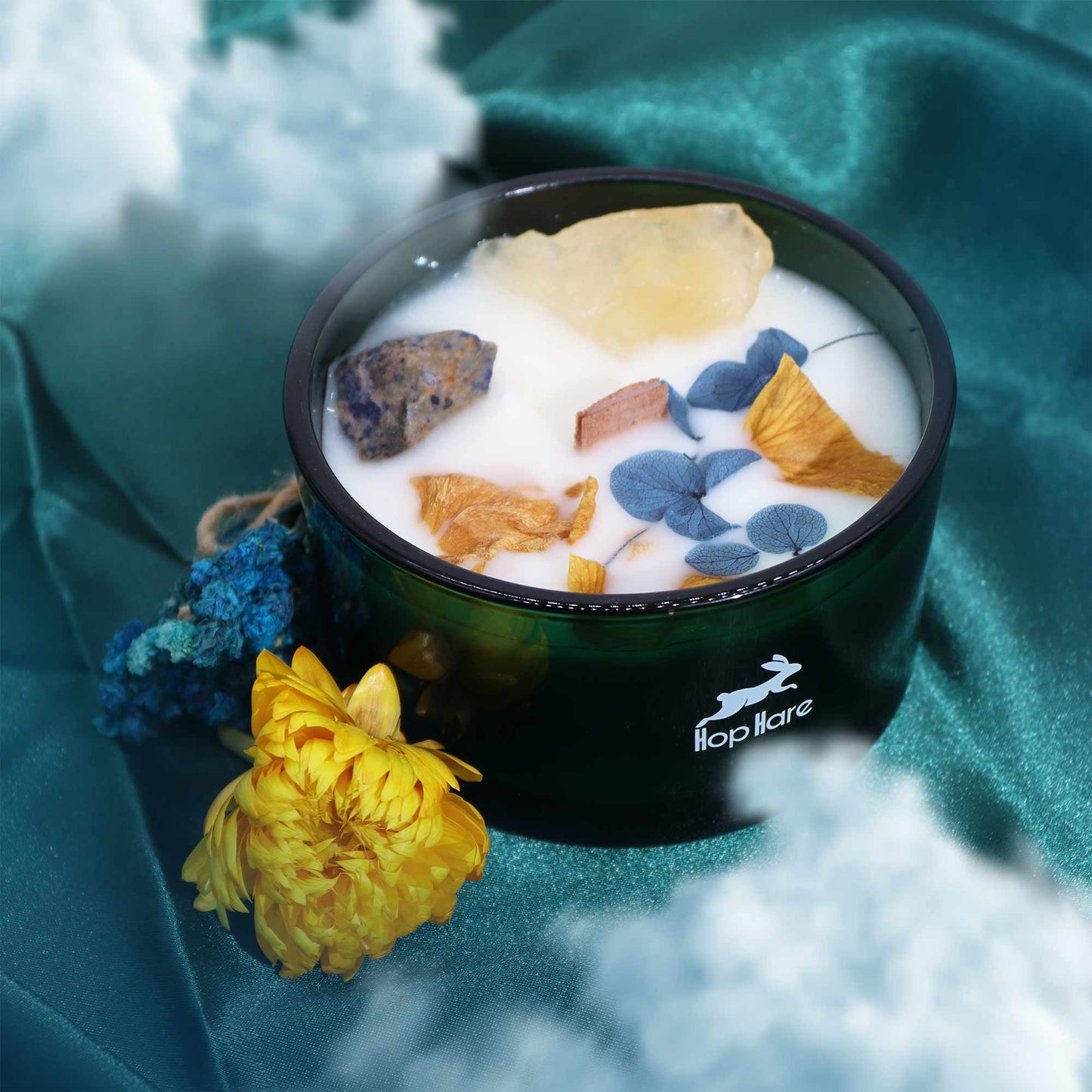 Hop Hare Crystal Magic Flower Candle – The Sun