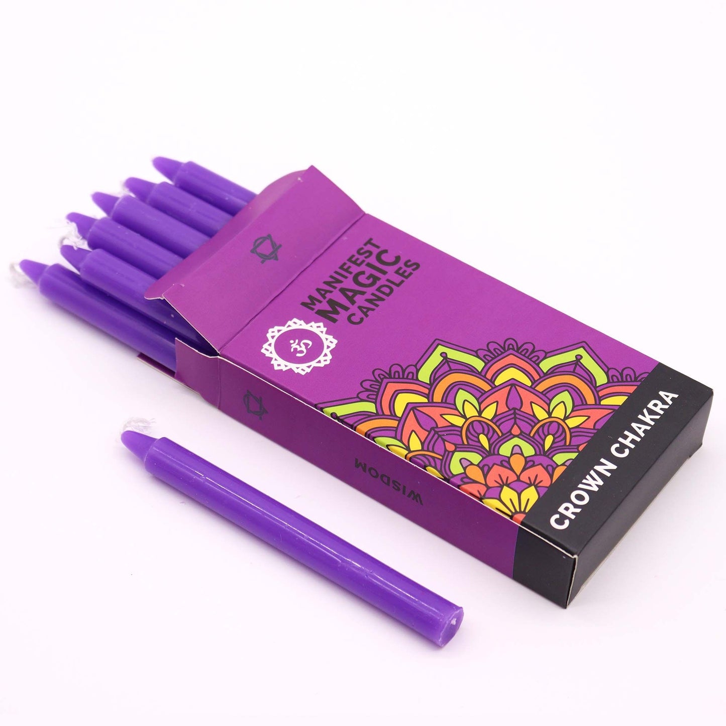 Manifest Magic Candles (pack of 12) – Purple – Crown Chakra