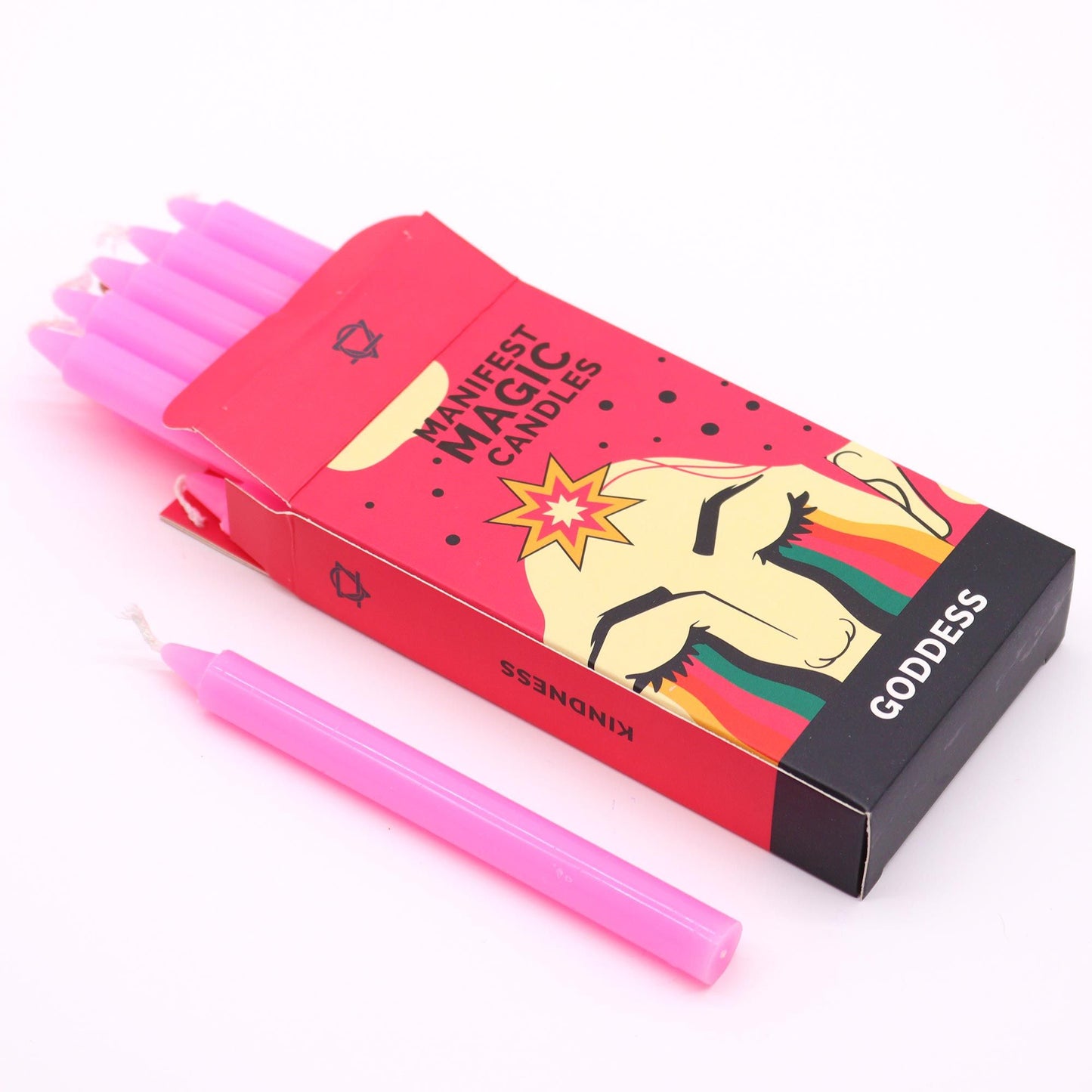 Manifest Magic Candles (pack of 12) – Pink – Goddess