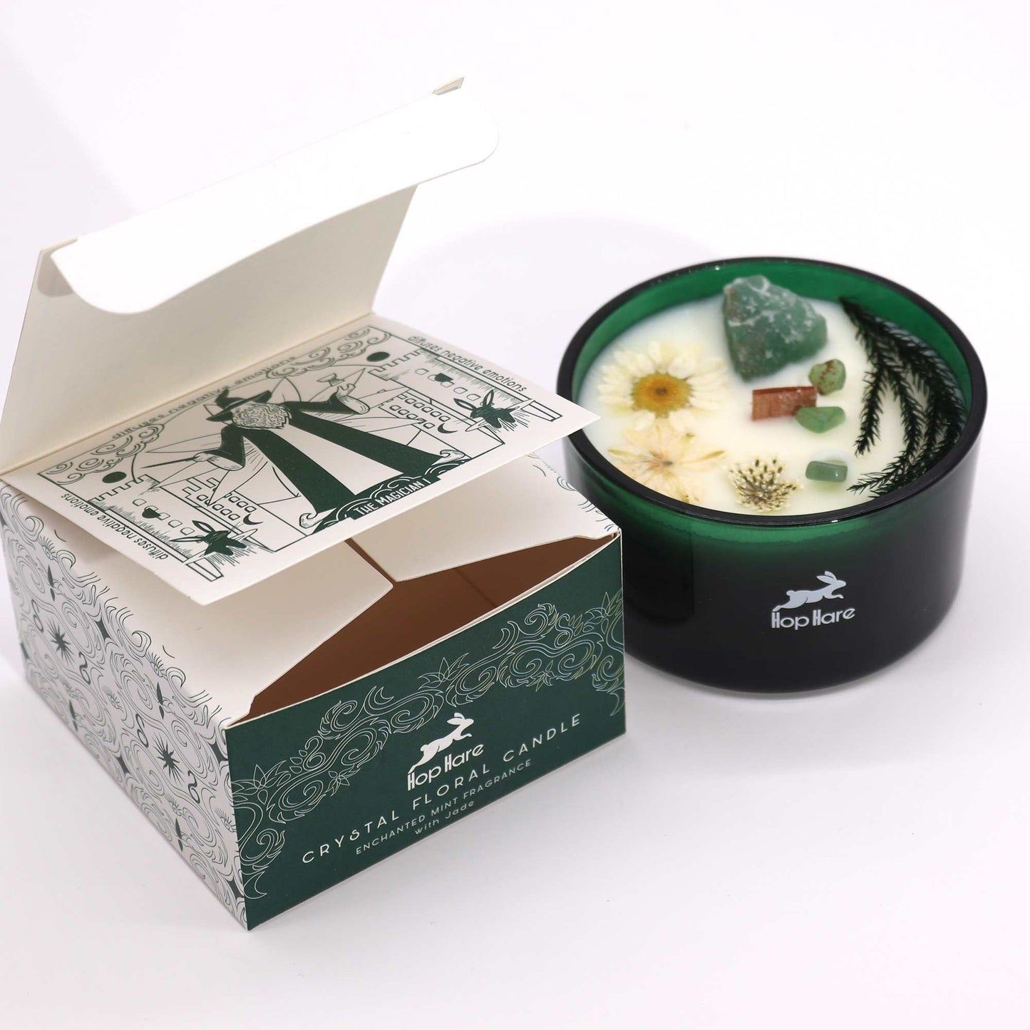 Hop Hare Crystal Magic Flower Candle – The Magician