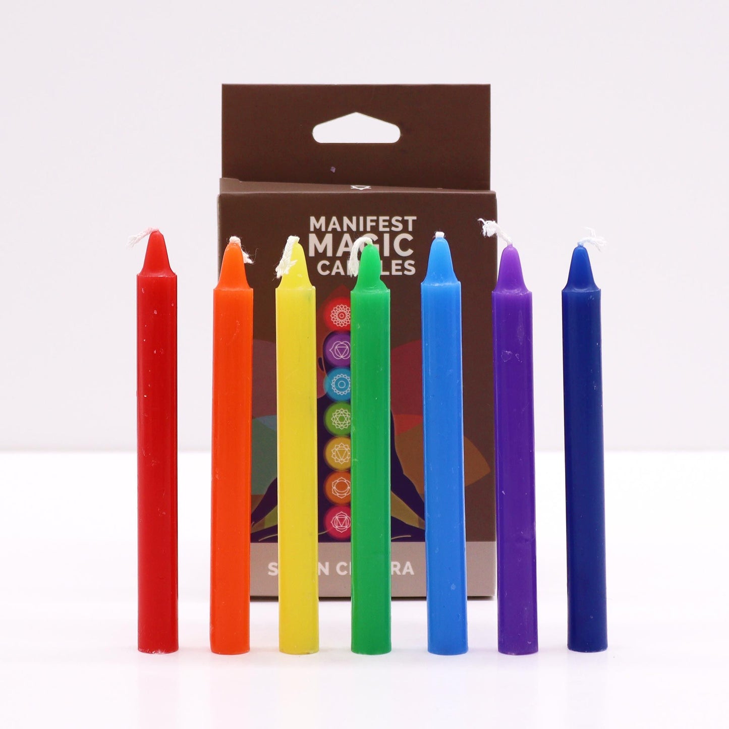Seven Chakra Manifest Candles (Pack of 7)