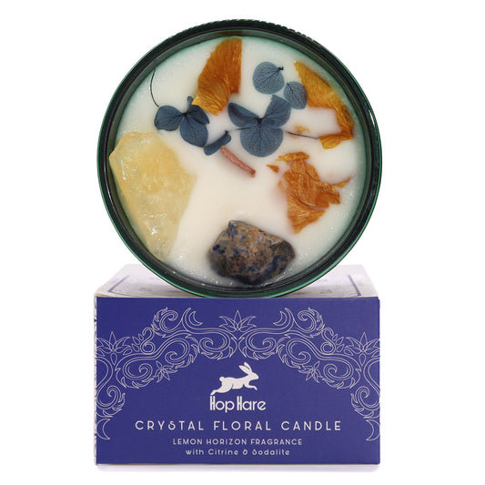 Hop Hare Crystal Magic Flower Candle – The Sun