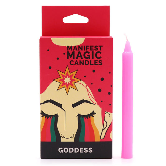 Manifest Magic Candles (pack of 12) – Pink – Goddess