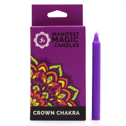 Manifest Magic Candles (pack of 12) – Purple – Crown Chakra
