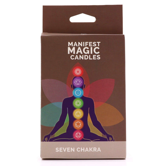 Seven Chakra Manifest Candles (Pack of 7)