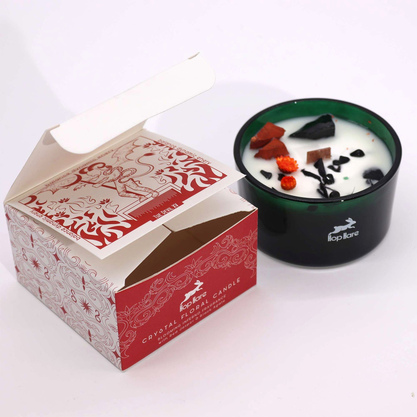 Hop Hare Crystal Magic Flower Candle – The Devil